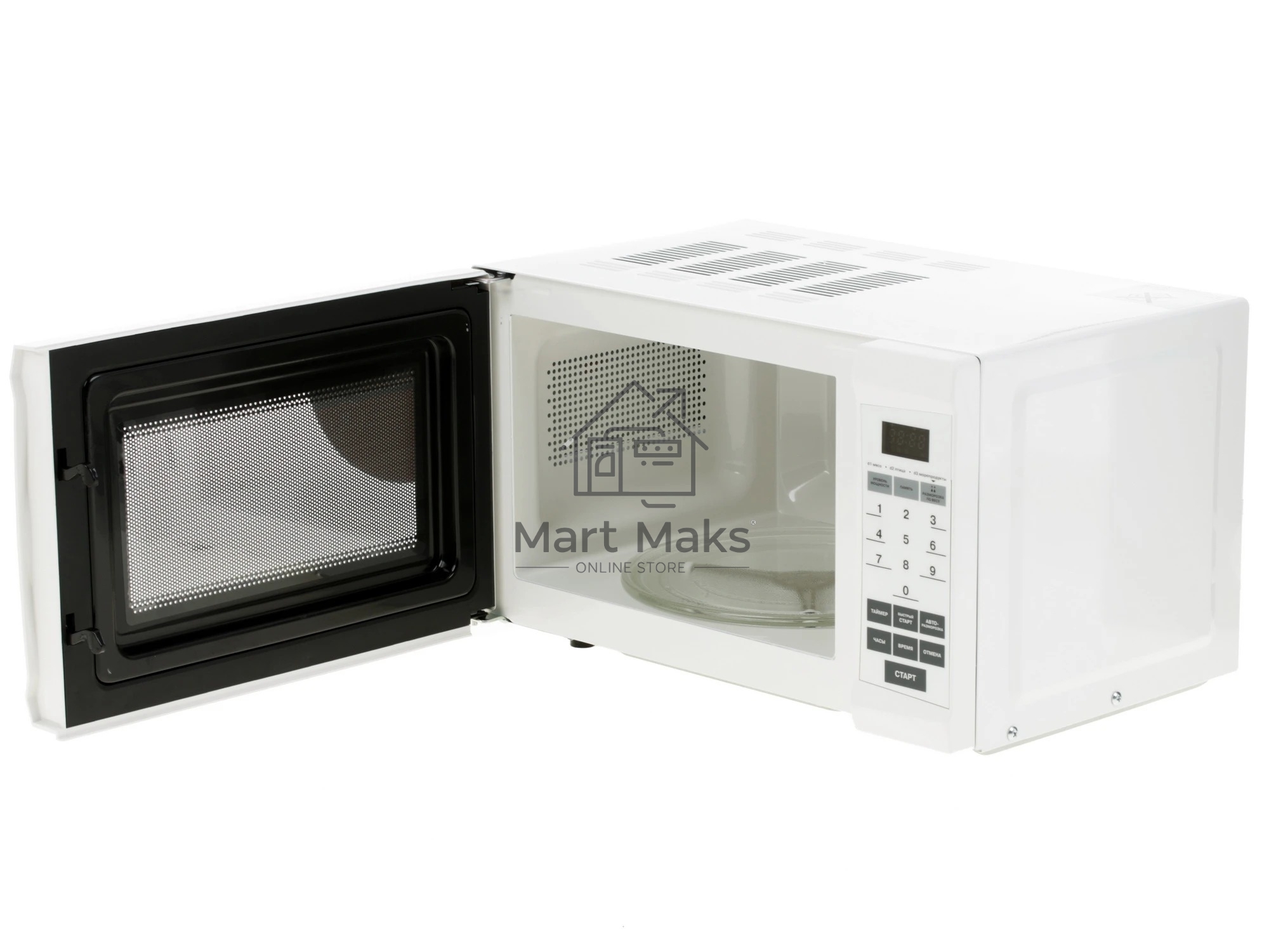 Микроволновая печь Mystery MMW-2006 белый, 20 л, 800 Вт, переключатели - сенсор