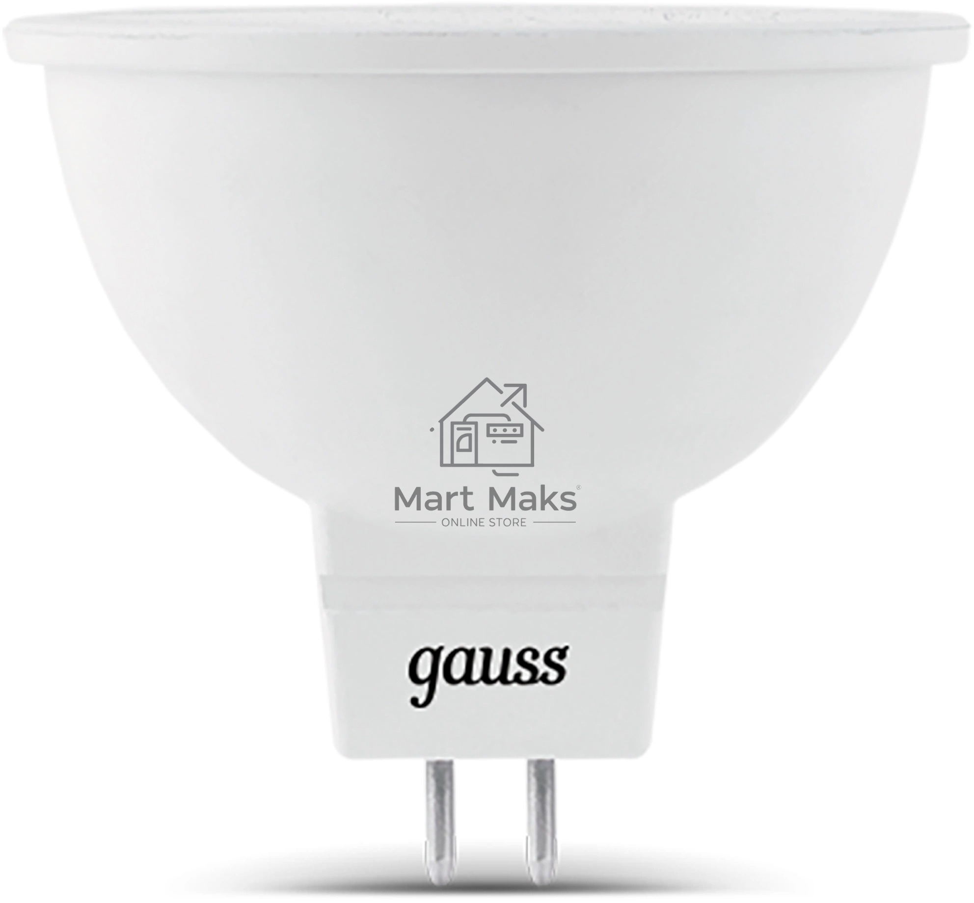 Лампа светодиодная Gauss 101505307 7Вт цок.:GU5.3 рефлек. 150B св.свеч.бел.хол. MR16 (упак.:10шт)