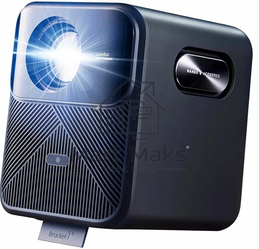 Проектор Wanbo Projector Mozart 1 синий (LCD, 1920x1080, 900Lm, 1.2:1, 3000:1, Smart TV, Android 9.0, 2+32GB, HDMI, 2xUSB, Wi-Fi, BT) (6970885350535)