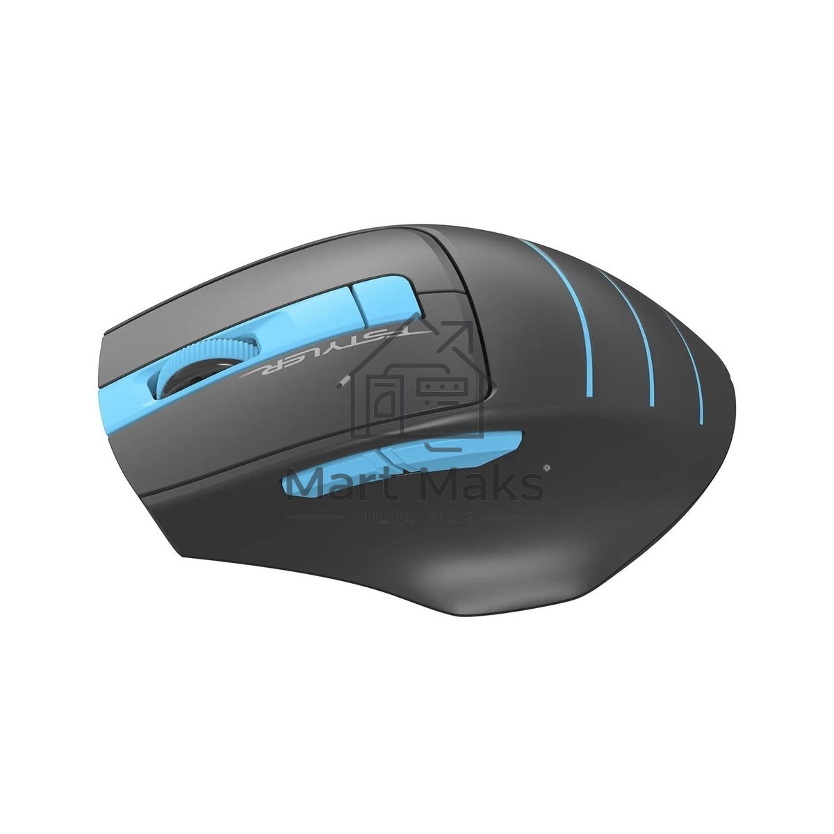 Мышь беспроводная A4Tech Fstyler FG30 серый/синий, 2000 dpi, радиоканал, USB, кнопки - 5