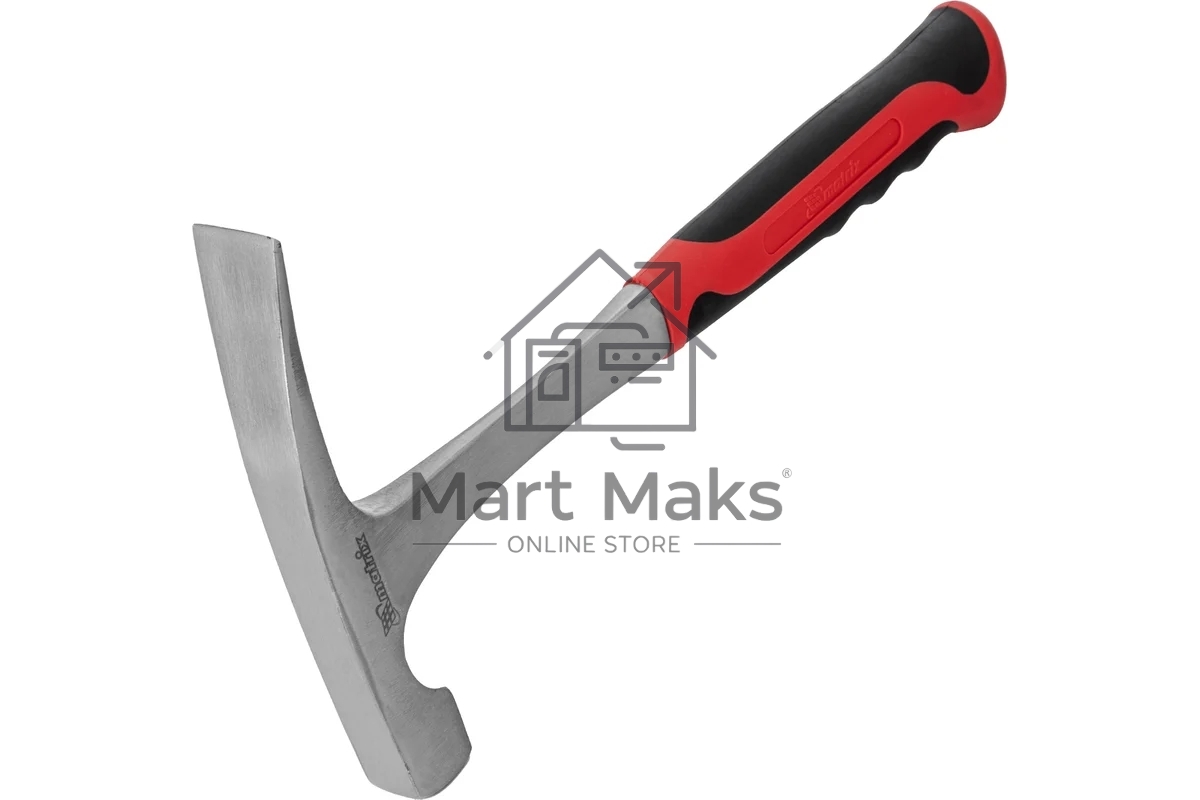 Молоток каменщика Matrix 10630, 600 г, цельнометаллический, двухкомпонентная рукоятка