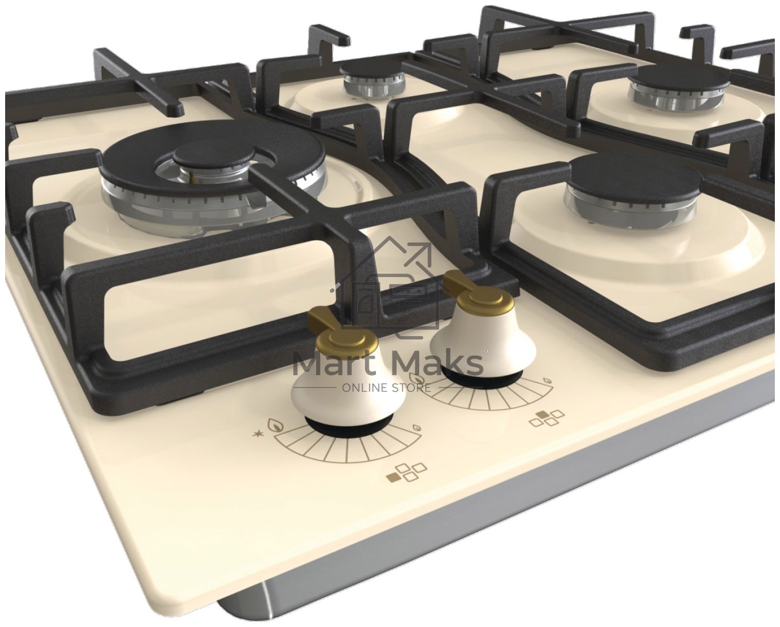 Газовая варочная панель Gorenje GW6D42CLI слоновая кость