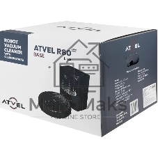 Робот-пылесос Atvel R80 Base черный, 2600 мА*ч Li-Ion, уборка влажная/сухая, пылесборник контейнер 0.34 л