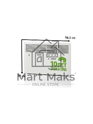 Конвектор ENSTO FinnHeat EPHBM05PR белый, 500 Вт, 8 м2, термостат