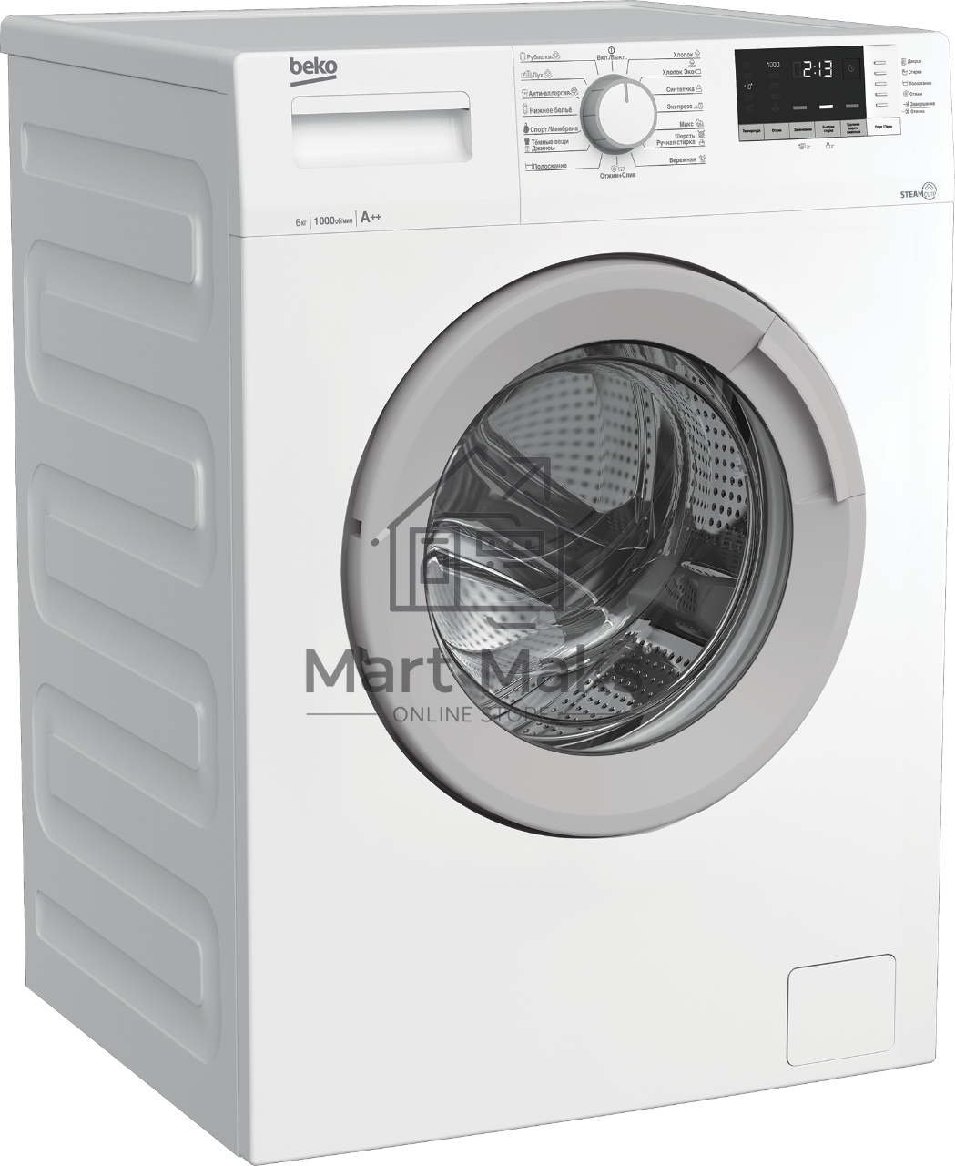 Стиральная машина Beko WSDN63512ZSW белый, загрузка фронтальная 6 кг, 1000 об/мин., класс: А
