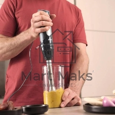 Блендер Braun MQ55001MBK, погружной, черный/серебристый