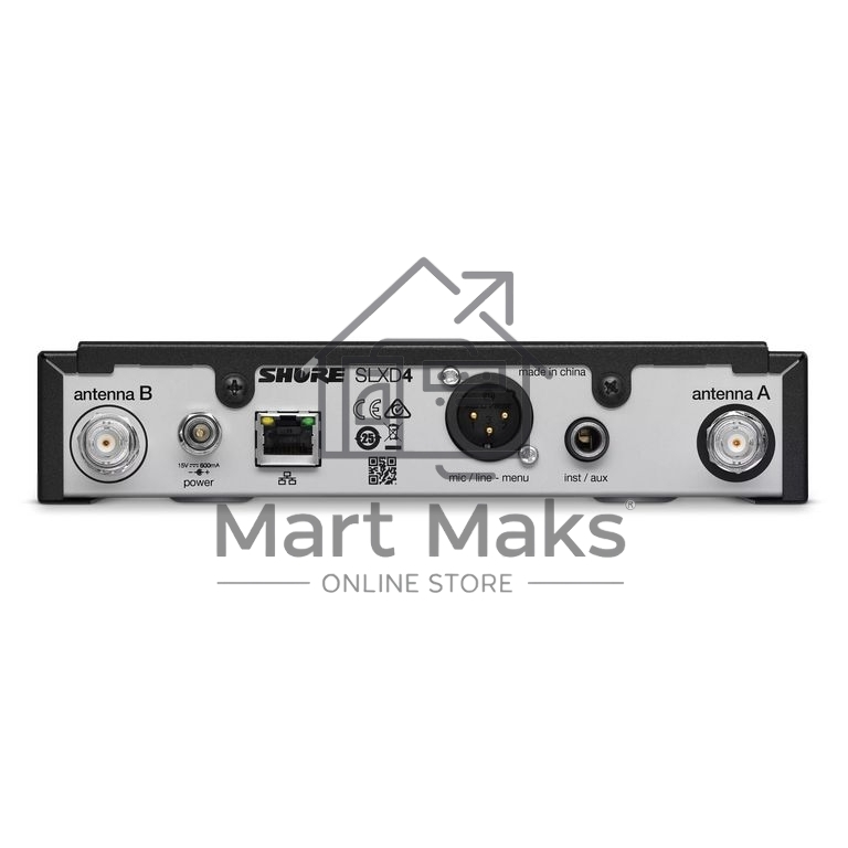 Цифровой приёмник SHURE SLXD4E=-H56 одноканальный, частота UHF 518-562 МГц