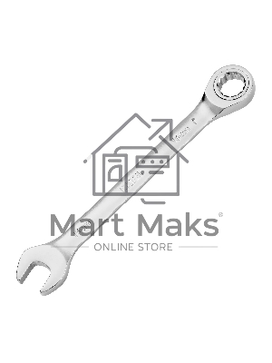 Ключ комбинированный трещоточный Denzel 14710 16 мм, CrV, матовый хром