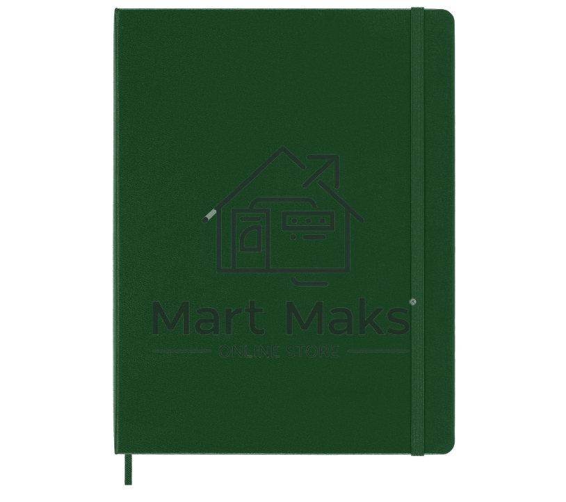 Блокнот MOLESKINE Classic, 192стр, в клеточку, твердая обложка, зеленый qp091k15