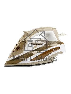 Утюг Eurostek EEI-2602 Мощность 2600Вт, длина подошвы: 24см, керамическая подошва, система самоочистки, противокапельная система, встроенная защита от накипи, функция разбрызгивания, вертикальное отпаривание, мерный стаканчик.