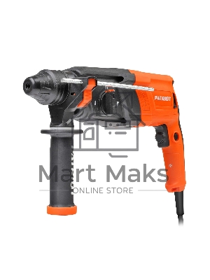 Перфоратор Patriot RH 263, SDS+, мощность 880 Вт, 2.9 Дж, 3 режима работы, макс.диаметр 26мм, глубиномер, кейс