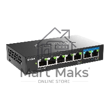 Коммутатор D-Link DMS-107/A1A, 5×1 Гбит/с + 2×2.5 Гбит/с, неуправляемый