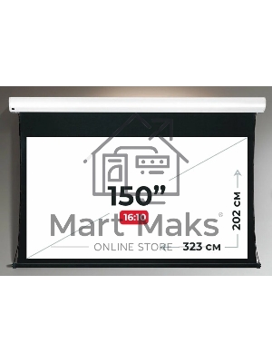 Экран для проектора S'OK Apollo SGPSMT-323x202PS бокового натяжения, ПВХ, белый корпус