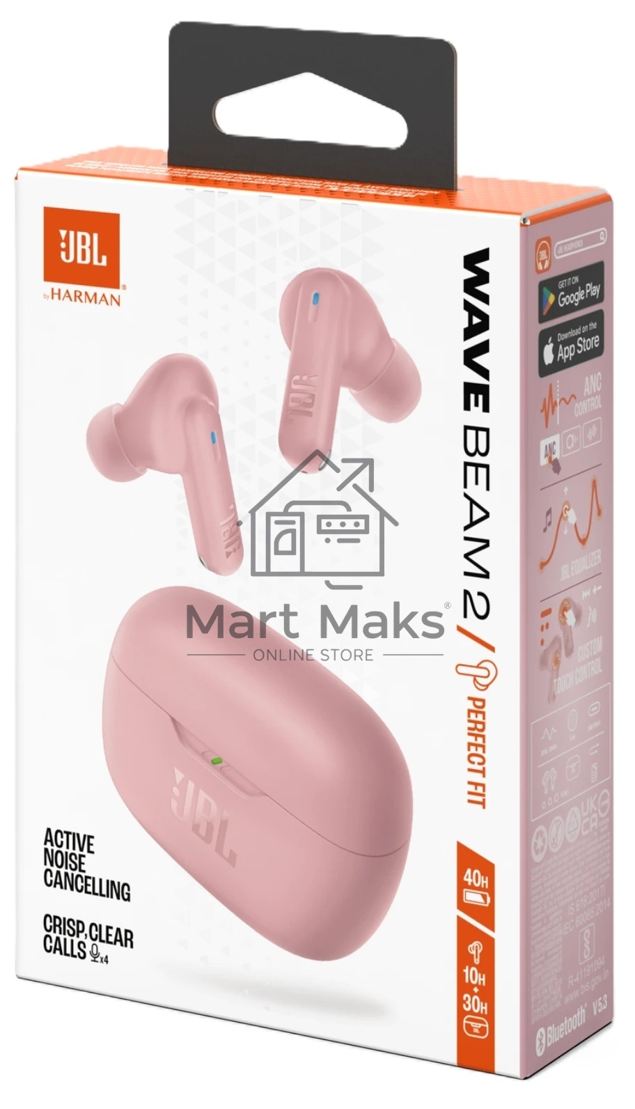 Наушники JBL Wave Beam 2 розовый