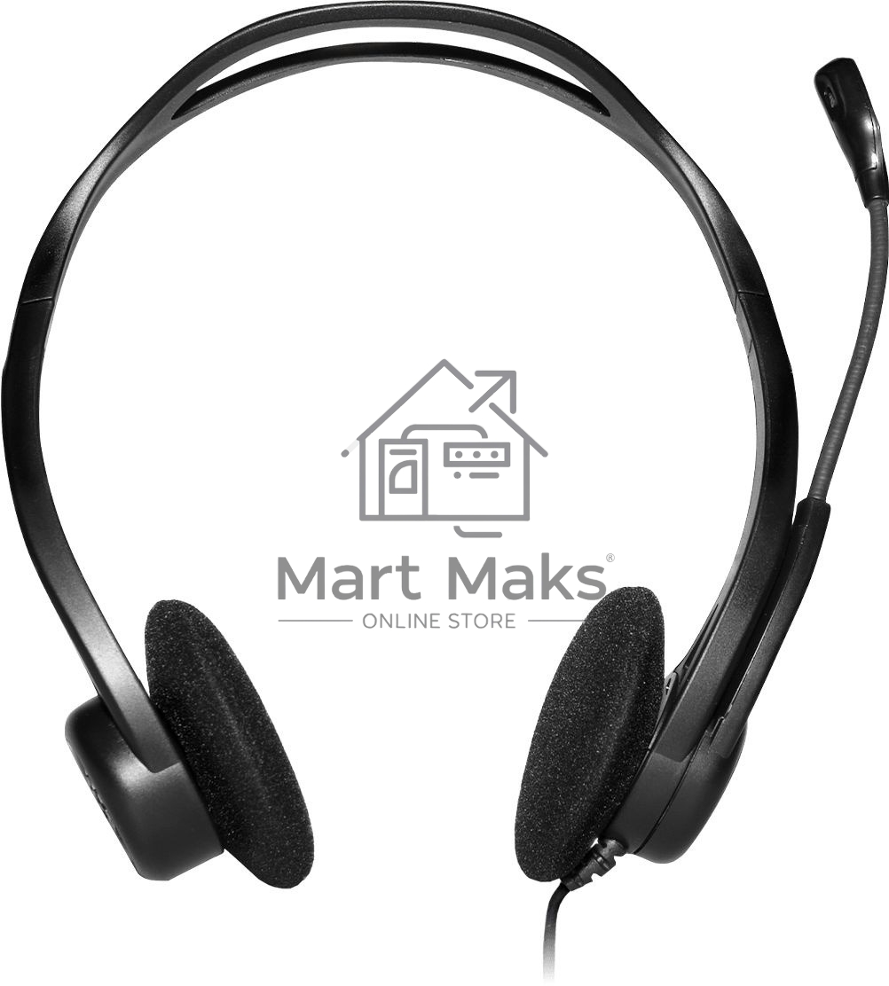 Наушники с микрофоном Logitech 960 черный 2.4м накладные оголовье (981-000100)