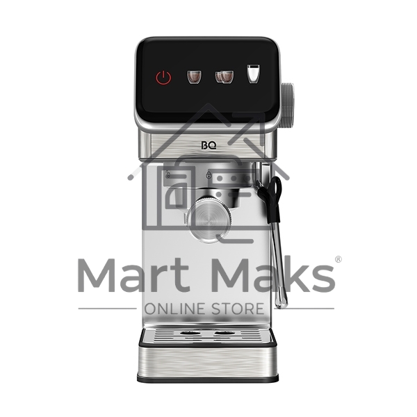 Кофеварка рожковая BQ CM7003 серебристый, исп. кофе - молотый, 1,2 л, 1350 Вт, 20 бар