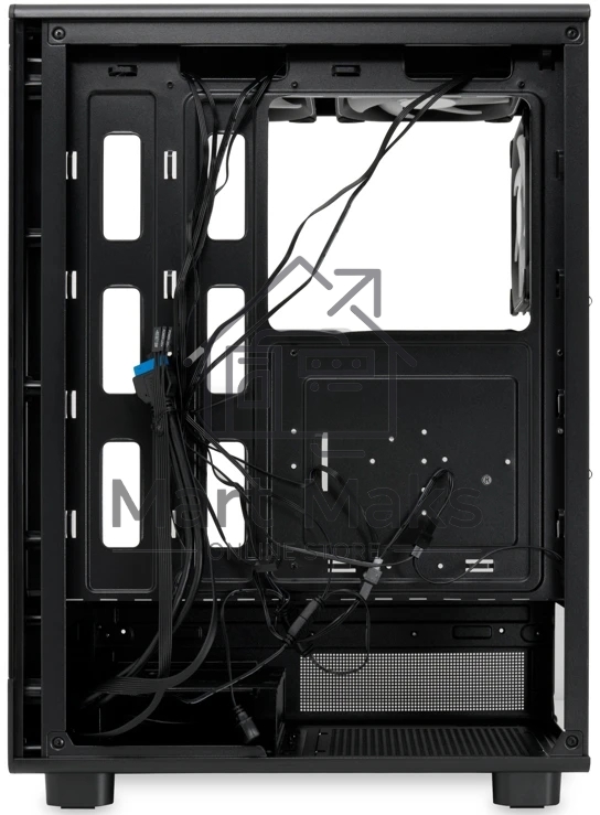 Компьютерный корпус HSPD F510, Panoramic Mid Tower, черный, TG, 0.5 SPCC, 3x120мм ARGb ATX, mATX, mITX 180/280/160мм 1x2.5