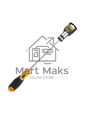 Крестовая отвертка Deli DL636200 PH2x200мм Материал: CR-V. Двухкомпонентная ручка. Хромированная.