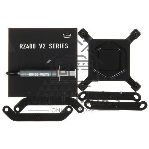 Устройство охлаждения (кулер) PcCooler RZ400 V2 Soc-AM5/AM4/1200/1700/1851 черный 4-pin 32dB Al+Cu 240W Ret (RZ400V2-BKNWNX-GL)