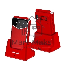 Мобильный телефон Maxvi E11ds красный/серебристый