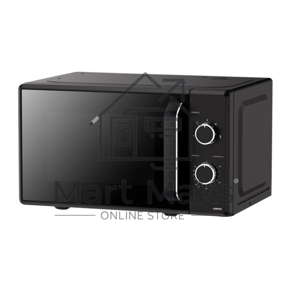 Микроволновая печь Centek CT-1550 черный, 20 л, 700 Вт, переключатели - поворотный механизм