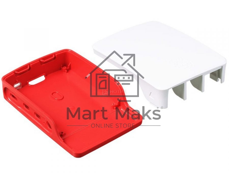 Корпус Raspberry Pi 4, Official Raspberry Pi 4 Cases, RED/WHITE