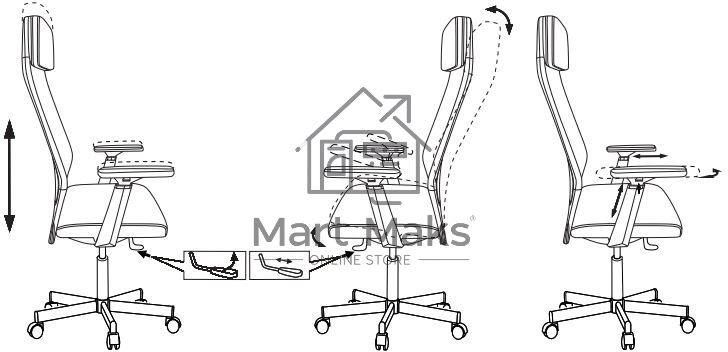 Кресло руководителя Бюрократ T-995 черный TW-01, сетка/ткань, крестов. металл черный
