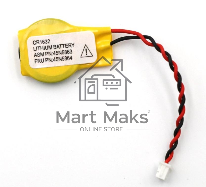 Батарейка CMOS CR1632 с коннектором 10 шт