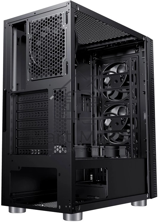 Компьютерный корпус Accord 3407 черный без БП ATX 2xUSB2.0 2xUSB3.0 audio bott PSU