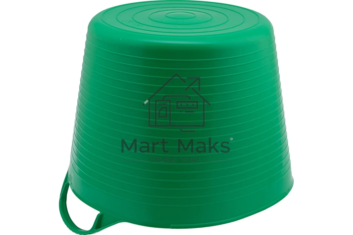 Ведро гибкое сверхпрочное 40 л Сибртех, зеленое