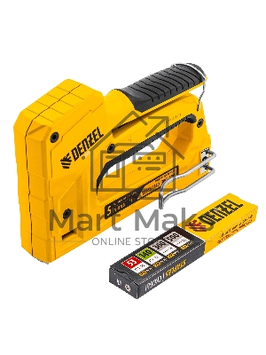 Степлер мебельный Denzel тип 53 и 13, 6-14мм, тип 140, 10-14мм, тип 300, 15мм, тип 500, 15мм