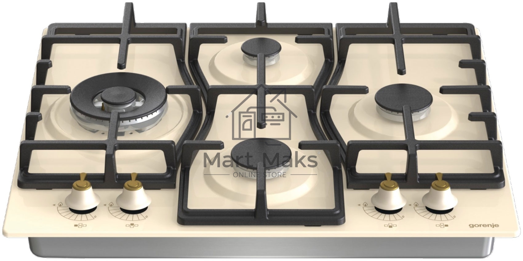 Газовая варочная панель Gorenje GW6D42CLI слоновая кость