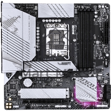Материнская плата Gigabyte B760M AORUS ELITE WIFI6E GEN5, LGA 1700, Intel B760, 4xDDR5, 4xSATA, 2xM.2, 1xPCIe 5.0 x16, 1xPCIe 4.0 x16, 1xHDMI, 1xDP, 1x2.5Gb LAN, Wi-Fi 6E, Bluetooth 5.3, 1xUSB-C 20Gbps, 1xUSB-A 10Gbps, 3xUSB-A 5Gbps, 4xUSB-A 2.0, 3x3.5 мм + S/PDIF оптический, 7.1, mATX