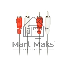 Кабель соединительный Smartbuy 2xRCA (M) - 2xRCA (M), 3,0 м, в пакете (KA223-200)