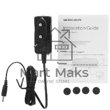 Коммутатор Mercusys MS108GS, 8×1 Гбит/с, неуправляемый