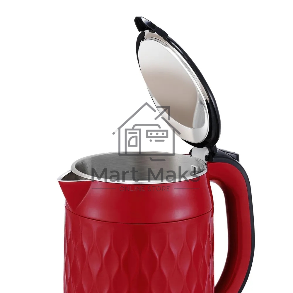 Чайник BQ KT1715P Red-Black. Мощность:1800 Вт, Объем 1,7л