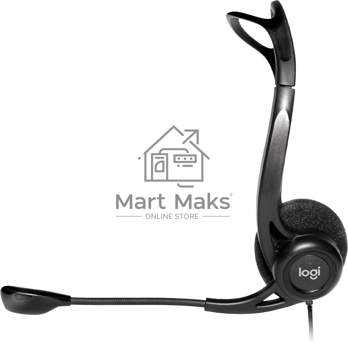 Наушники с микрофоном Logitech 960 черный 2.4м накладные оголовье (981-000100)