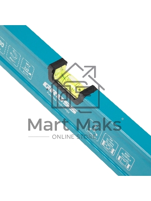 Уровень Gross 33652 алюминиевый, магнит., фрезерованный, 3 глазка, 0,5 мм/м, 800 мм