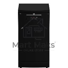 Посудомоечная машина Beko BDFS15020B, черная, 44.8 см, 10 компл., 49 дБ, класс A