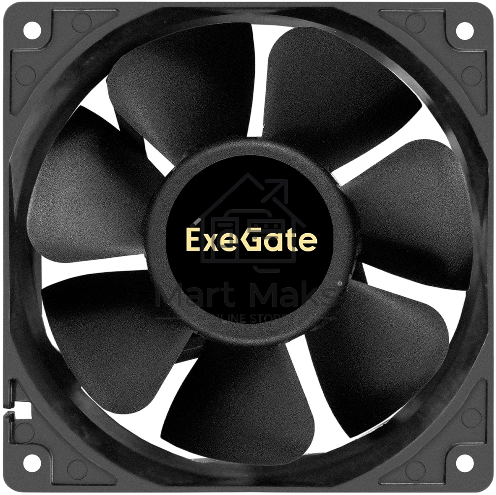 Вентилятор корпусной ExeGate EX12038B2P-24, 120 мм, 3000 об/мин, 46 дБ, 2-pin, без подсветки