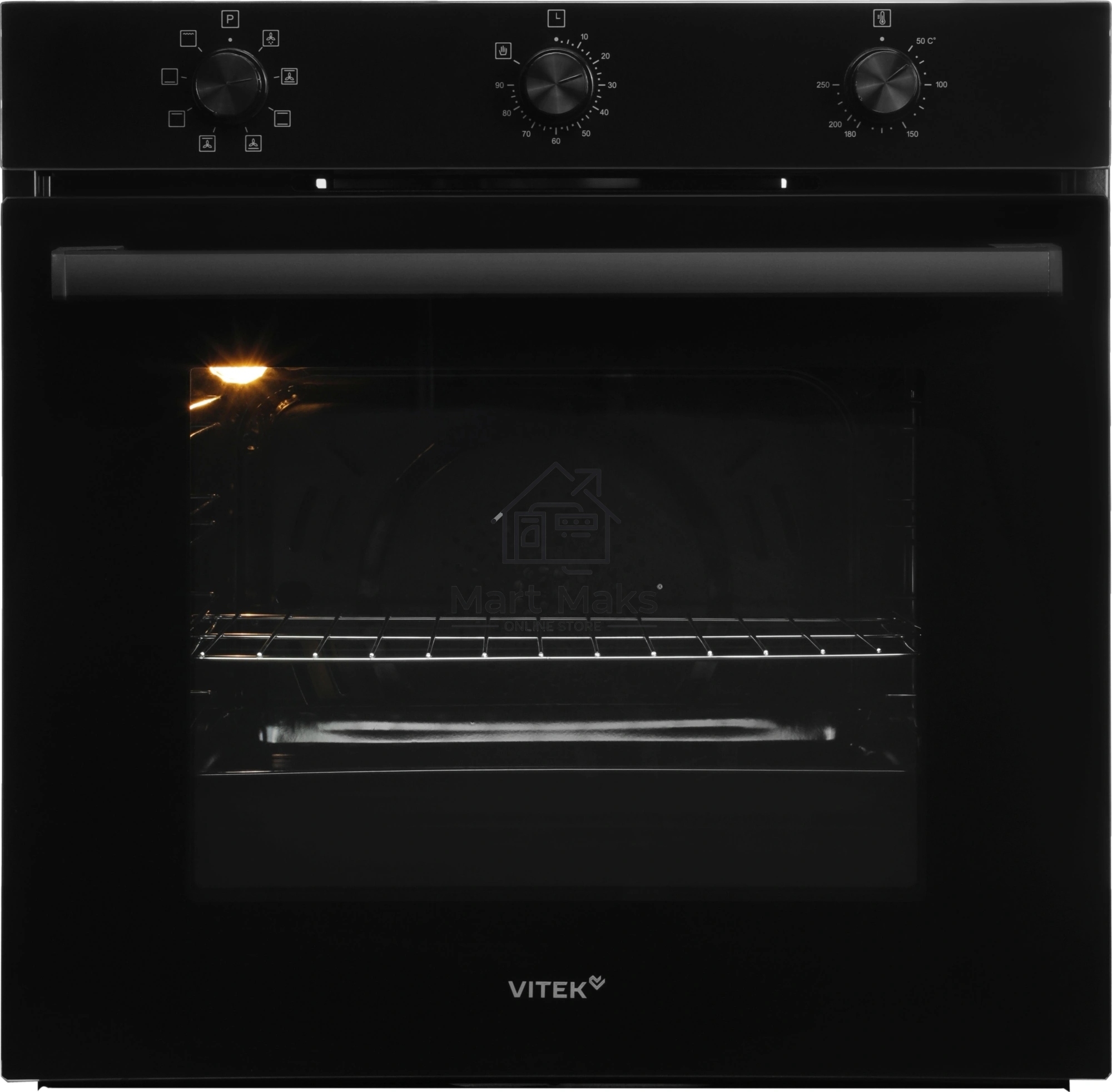 Духовой шкаф Электрический Vitek VEO 6380 BG стекло черное