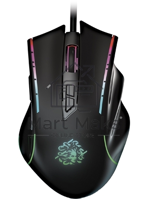 Мышь проводная Qumo Medusa M81 черный, 3200 dpi, USB, кнопки - 7