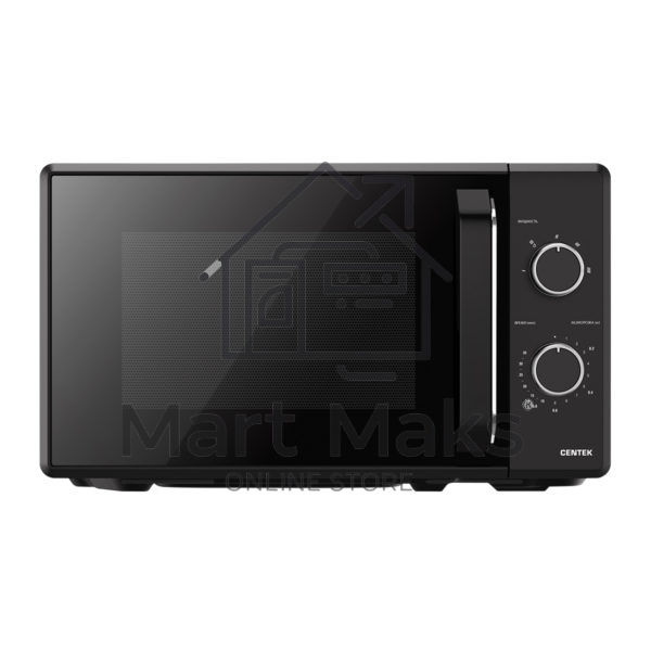 Микроволновая печь Centek CT-1550 черный, 20 л, 700 Вт, переключатели - поворотный механизм