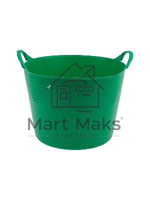 Ведро гибкое сверхпрочное 40 л Сибртех, зеленое