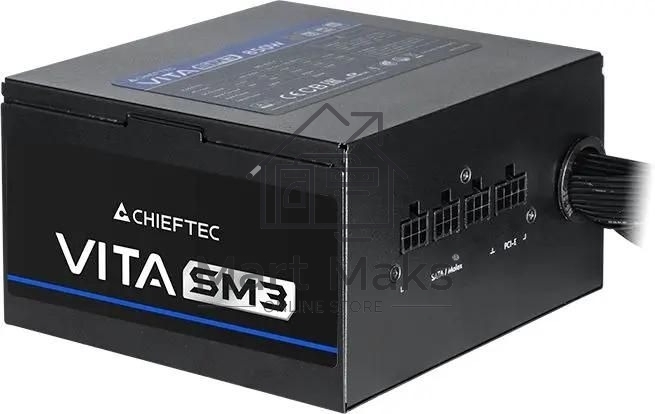 Блок питания Chieftec Vita SM3 BPX-850-C (ATX 3.1, 850W, 80 PLUS BRONZE, Active PFC, 120мм fan, Semi-modular Cable Management) Retail