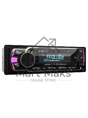 Автомагнитола Prology MG-110, 1 DIN, Bluetooth, USB Type-A, AUX, пульт ДУ