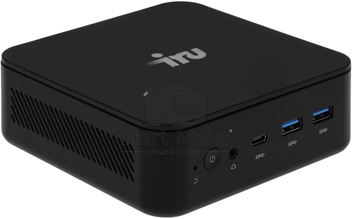 Неттоп IRU Planio 325 Ryzen 5 3500U (2.1) 8Gb SSD256Gb Vega 8 без ОС GbitEth WiFi BT 65W черный (RUS) (2180213)