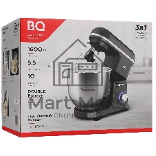Миксер BQ MX840 серый, стационарный, 1600 Вт, 5.5 л, 10 скоростей