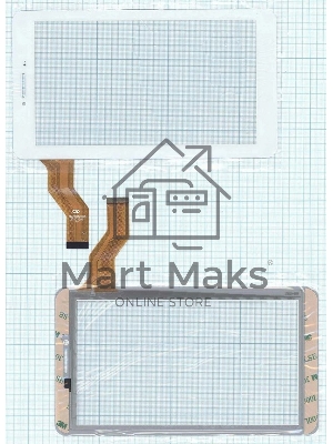 Сенсорное стекло (тачскрин) FM710301KA, белое