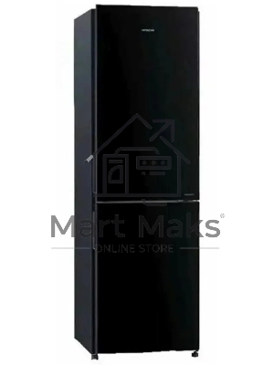 Холодильник Hitachi R-BG410PUC6 GBK черный двухкамерный 215/105л морозилка снизу